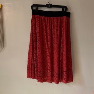 ☀️🍊🐅🟠Burnt orange Lace Skirt